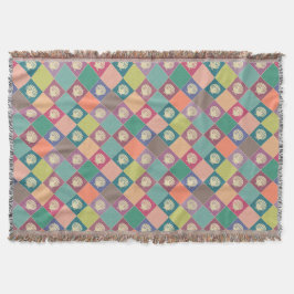 Beach Cottage Seashell Pattern Deken