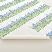 Beach Cottage Sherpa Blanket Deken (3/4)