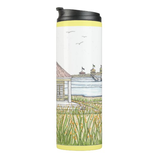 Beach Cottage Thermal Tumbler Thermosbeker (Geroteerd rechts)