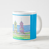 Beach Cottage Trio 2 Jumbo Mug (Devant droit)