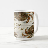 Beach Crabs Hands Off Personalized Mug Koffiemok (Voorkant rechts)