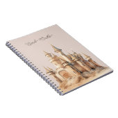 Beach Cream Sand Castle Notitieboek (Rechterzijde)