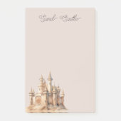 Beach Cream Sand Castle Post-it® Notes (Voorkant)