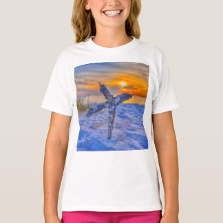 Beach cross koffie mok t-shirt