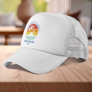 Beach Cruise Family Reunion Matching Retro Trucker Pet