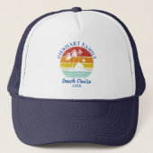 Beach Cruise Family Reunion Retro Matching Trucker Pet (Voorkant)