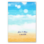 Beach Cruise Zee Ship Port Tafelnummer Kaarten (Achterkant)