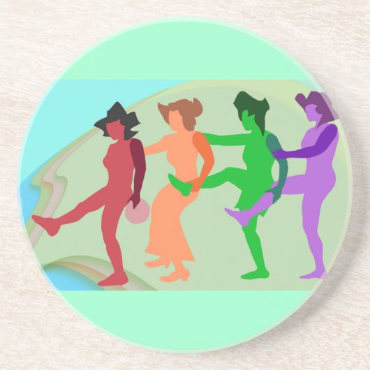 Beach Dance Onderzetter (Voorkant)