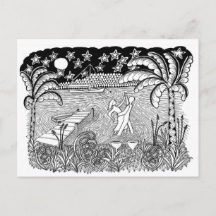 Beach Dancing Style Briefkaart