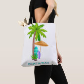 Beach Day Canvas tas Palm Tree zomerreizen (Dichtbij)