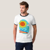 "Beach Day" Men's T-Shirt (Devant entier)
