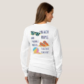 Beach Day Quote T-shirt (Achterkant volledig)