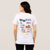 Beach Day Quote Tri-Blend Shirt (Achterkant volledig)