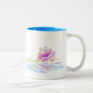 Beach Days Coffee-Mok Tweekleurige Koffiemok