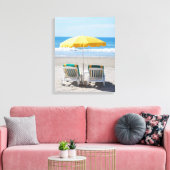 Beach Deck-stoel feestdag Canvas Afdruk (Insitu (Woonkamer))