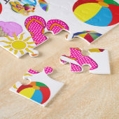Beach Decorative Jigzaag Puzzle Legpuzzel (Zijkant)