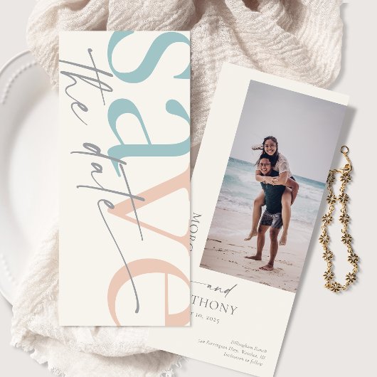 Beach Destination Photo Save the Date