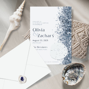 Beach Destination Sand Dollar Evitation Kaart