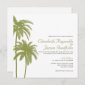  Beach Destination Wedding Invitations Kaart (Voorkant / Achterkant)