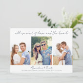 Beach Destination Wedding Photo Save the Date (Staand voorkant)
