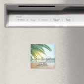 Beach Destination Wedding Save the Date Magneet (Insitu (Vaatwasser))