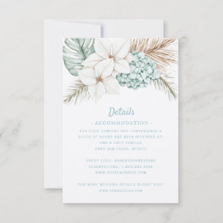 Beach Destination Winter Wedding | Details RSVP Kaartje