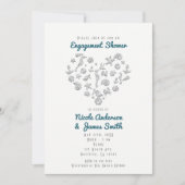 Beach Dingen Diamond Heart Elegant Modern Kaart (Voorkant)