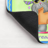 Beach Dog Whimsy Art Green Blue Muismat (Hoek)