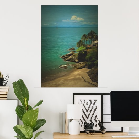 Beach Dream 0026 Art Print (Thuiskantoor)
