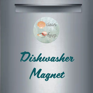Beach Dream Summer Rental Zee Shell Dishwasher Magneet