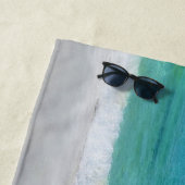 Beach Dreams citeert een tropische moderne foto Strandlaken (In situ)