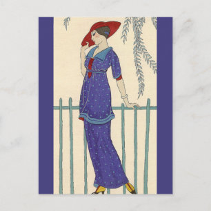 Beach Dress van George Barbier Briefkaart