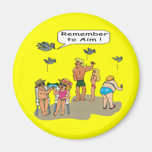 "Beach Droppings" Magnet Magneet