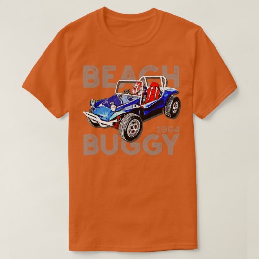 Beach Dune Buggy klassieke auto T-shirt (Design voorkant)