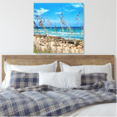 Beach Dunes Ocean Canvas Afdruk (Insitu (Slaapkamer))