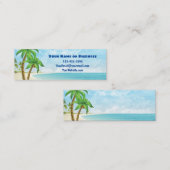 Beach en Palm Trepical Mini Visitekaartje (Voorkant / Achterkant)
