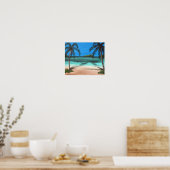 Beach en Palms Poster (Keuken)