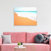 Beach en Zee foto Canvas Afdruk (Insitu (Woonkamer))