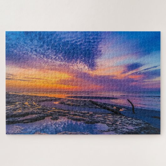 Beach Erosion Beaufort SC Beauful Sunrise Legpuzzel (Horizontaal)