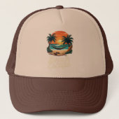 Beach Escape Trucker Hat Pet (Voorkant)