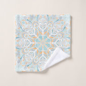 Beach Escape Waterverf Mandala Bad Handdoek (Wasdoekje)