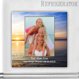 Beach Family Best mam Photo Magnet Magneet