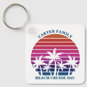 Beach Family Reunion Custom Cruise Summer Vacking Sleutelhanger