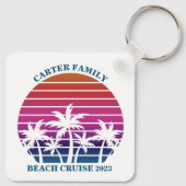Beach Family Reunion Custom Cruise Summer Vacking Sleutelhanger (Achterkant)