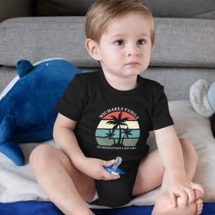 Beach Family Reunion Sunset Custom Cute Vacking Romper