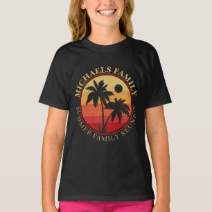 Beach Family Reunion Sunset Island Vacation T-shirt