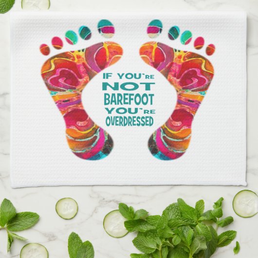 Beach Feet Towel Barefoot Batik Theedoek (Gevouwen)