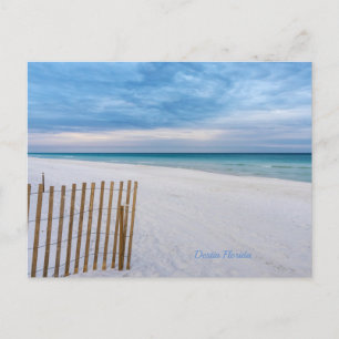 Beach Fence Destin du matin Florida Carte postale
