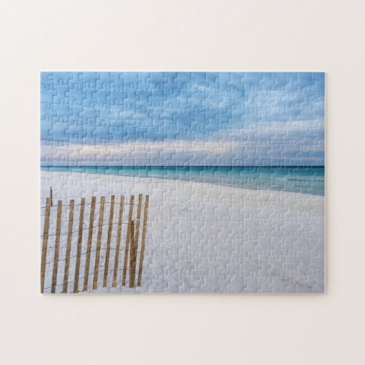 Beach Fence Destin du matin Floride Jigsaw Puzzle (Horizontal)