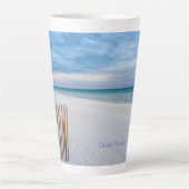 Beach Fence Destin du matin Floride Latte Mug (Devant)